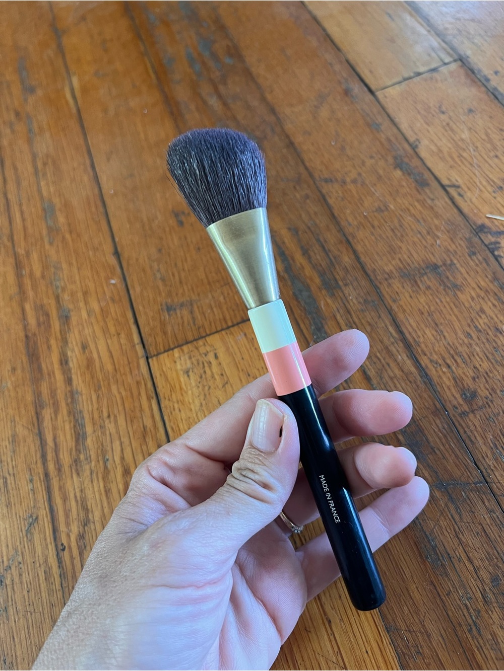 Hermes Pink, White & Black Face Brush